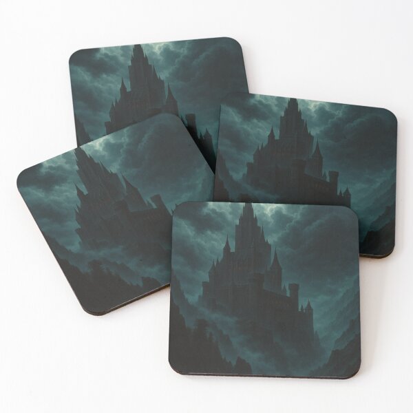 Item preview, Dark Gothic Castle in Storm – Mystical Medieval Fantasy Wall Art designed and sold by Visualynx.
