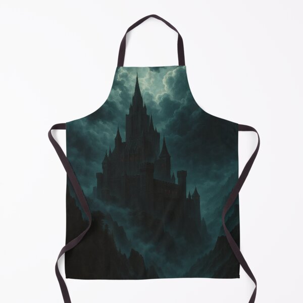 Item preview, Dark Gothic Castle in Storm – Mystical Medieval Fantasy Wall Art designed and sold by Visualynx.