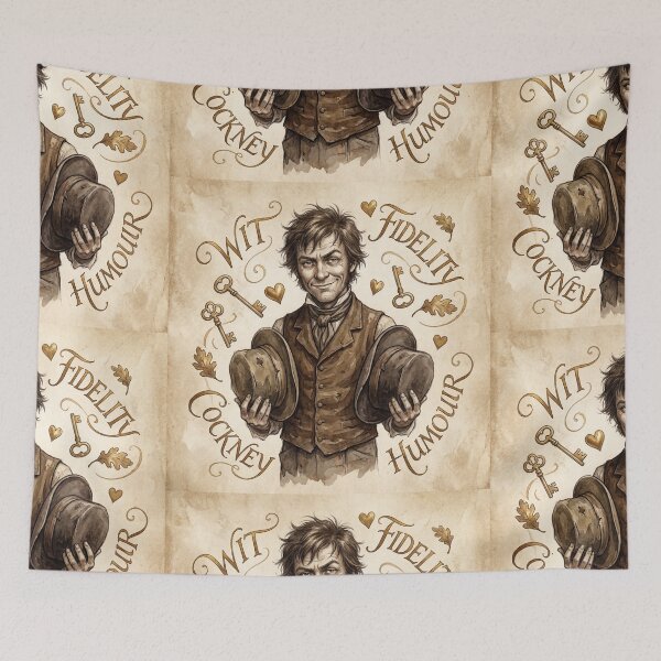 Item preview, Sam Weller from the Pickwick Papers  Characters from Dickens series illustration watercolor art designed and sold by Vintage Designs +.