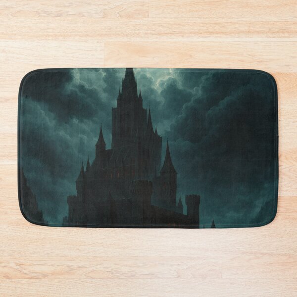 Item preview, Dark Gothic Castle in Storm – Mystical Medieval Fantasy Wall Art designed and sold by Visualynx.