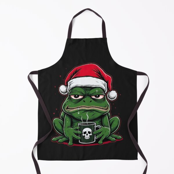 Item preview, Evil Frog Christmas Mood | Funny Dark Holiday Vector designed and sold by ColorSplash123.