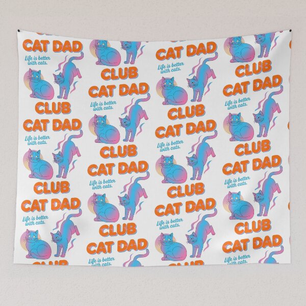 Item preview, Cat Dad Club Life is Better with Cats Father's Day Cat Dad designed and sold by BLZART.