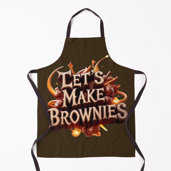Item preview, Lets Make Brownies Playful Baking Quote Design for Dessert Lovers and Cozy Kitchen Vibes designed and sold by zelvian.