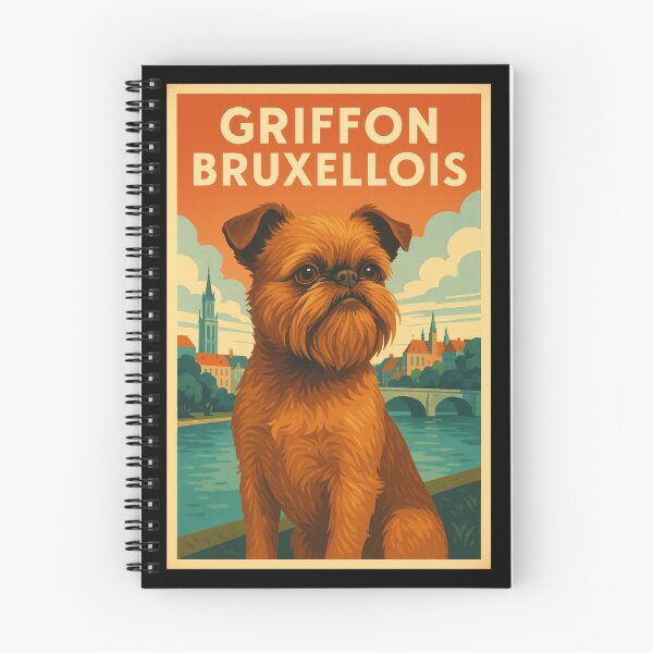 Item preview, Griffon Bruxellois City Vintage Poster designed and sold by Flying Doggo.