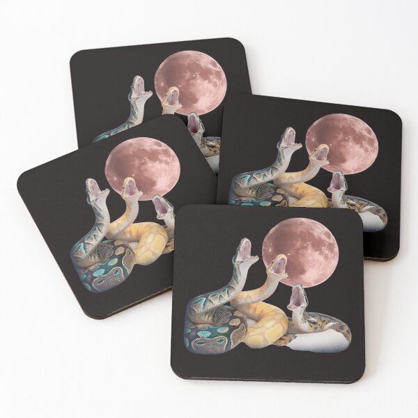 Item preview, Three Ball Python Graphic, Retro Python Moon, Funny Snake, Washed, Silly Gift Reptile Lovers python Gift designed and sold by DesignDenDo ⭐⭐⭐⭐⭐.