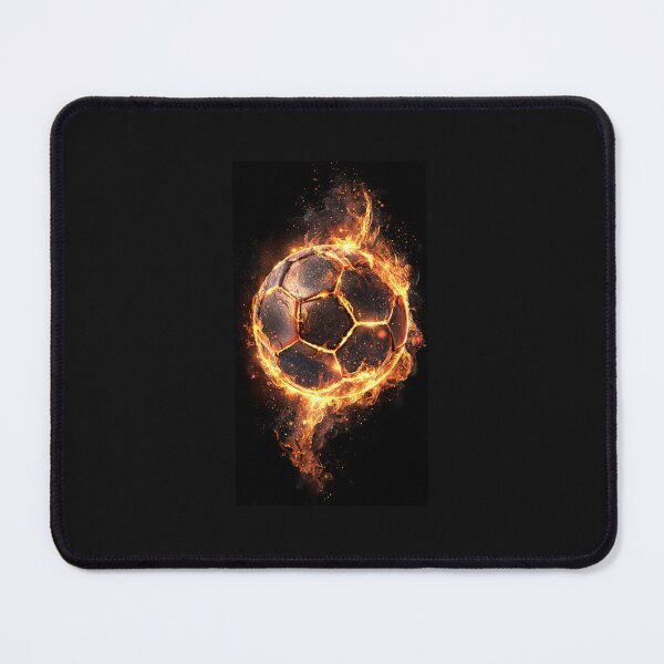 Item preview, Flaming Soccer Ball on Fire | Intense Football Sports Art designed and sold by Flair-Fashion.
