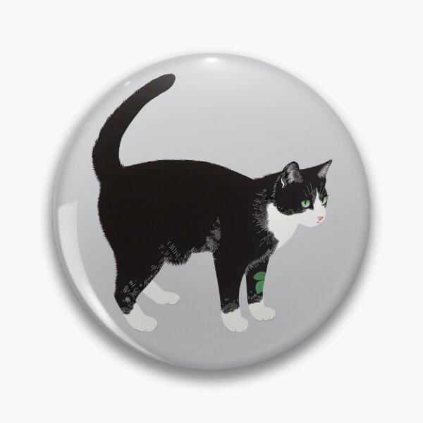 Item preview, Tuxedo Cat with leaves designed and sold by xiao xuans.