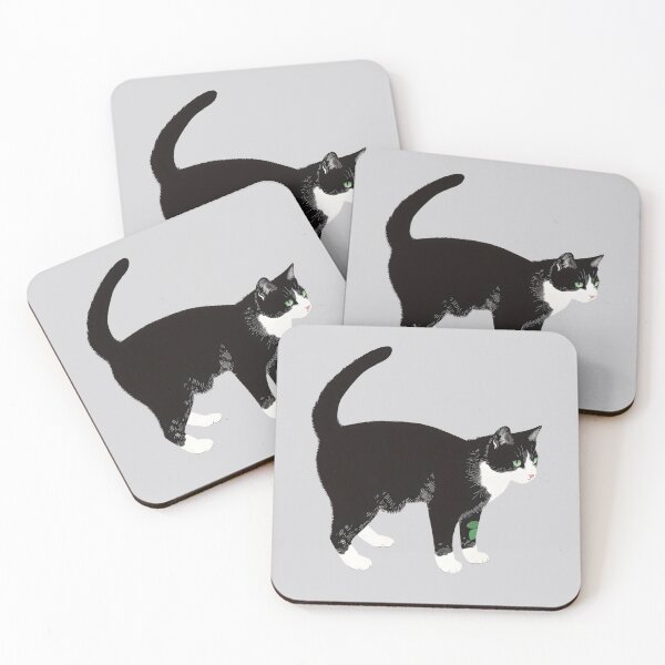 Item preview, Tuxedo Cat with leaves designed and sold by xiao xuans.