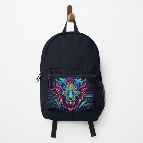 Item preview, Neon Cyber Lion – Futuristic Tech Beast Artwork designed and sold by Dogandesighn.