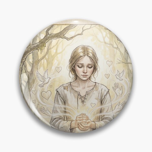 Item preview, Esther Summerson from Bleak House characters from Dickens series illustration watercolor art designed and sold by Vintage Designs +.