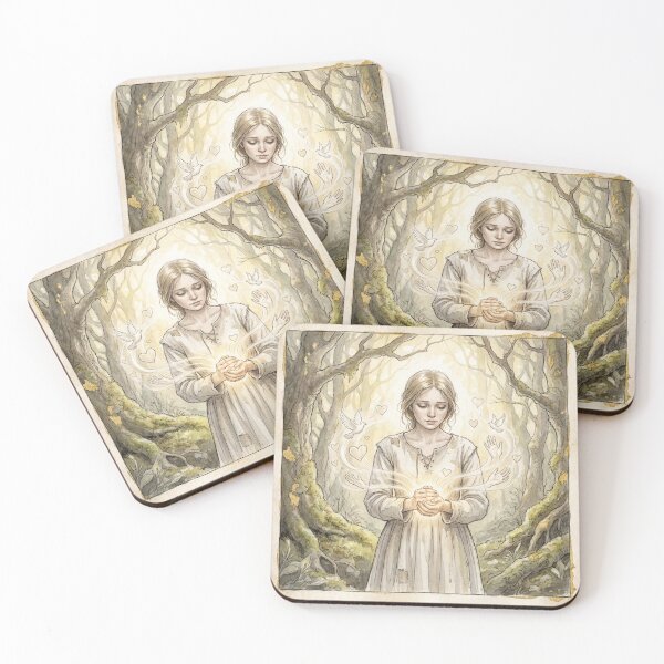 Item preview, Esther Summerson from Bleak House characters from Dickens series illustration watercolor art designed and sold by Vintage Designs +.