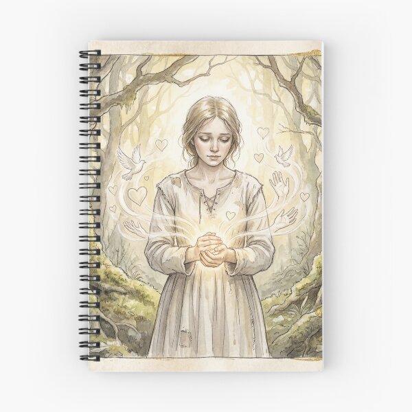 Item preview, Esther Summerson from Bleak House characters from Dickens series illustration watercolor art designed and sold by Vintage Designs +.