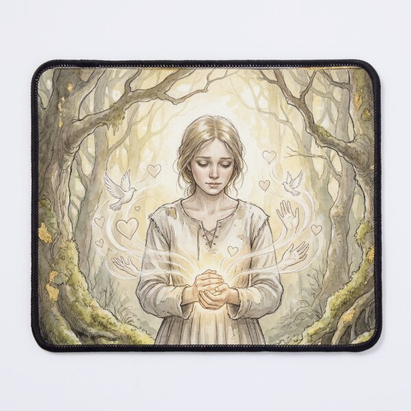 Item preview, Esther Summerson from Bleak House characters from Dickens series illustration watercolor art designed and sold by Vintage Designs +.