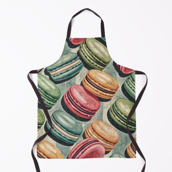Item preview, Vintage French Macarons Pattern designed and sold by Hen-C-Art.