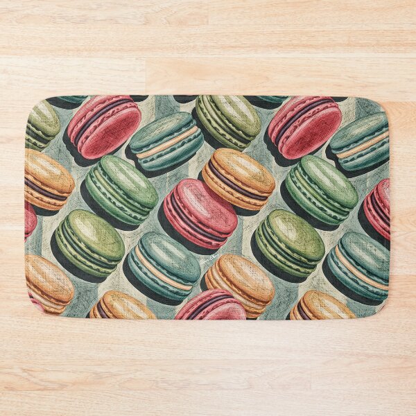 Item preview, Vintage French Macarons Pattern designed and sold by Hen-C-Art.