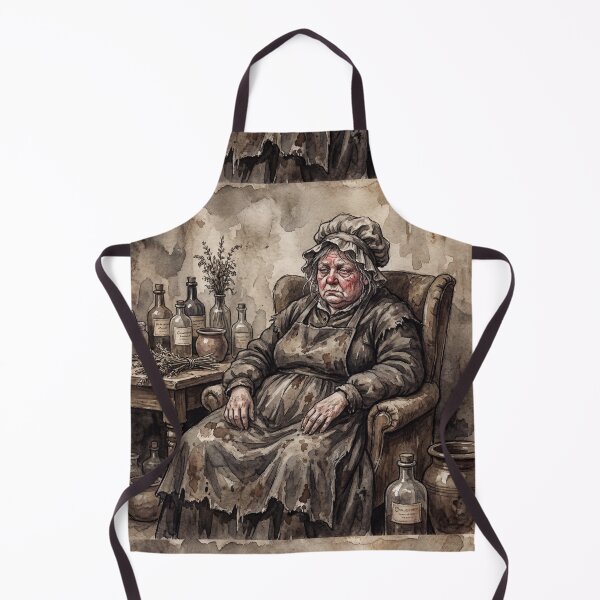 Item preview, Sarah Gamp from Martin Chuzzlewit characters from Dickens series illustration watercolor art designed and sold by Vintage Designs +.