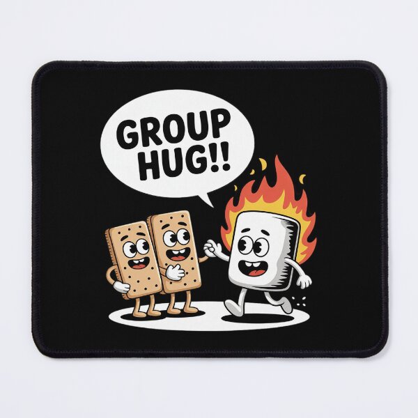 Item preview, Group Hug Marshmallow Campfire Smores Funny Camping 4  designed and sold by VerseFarm.