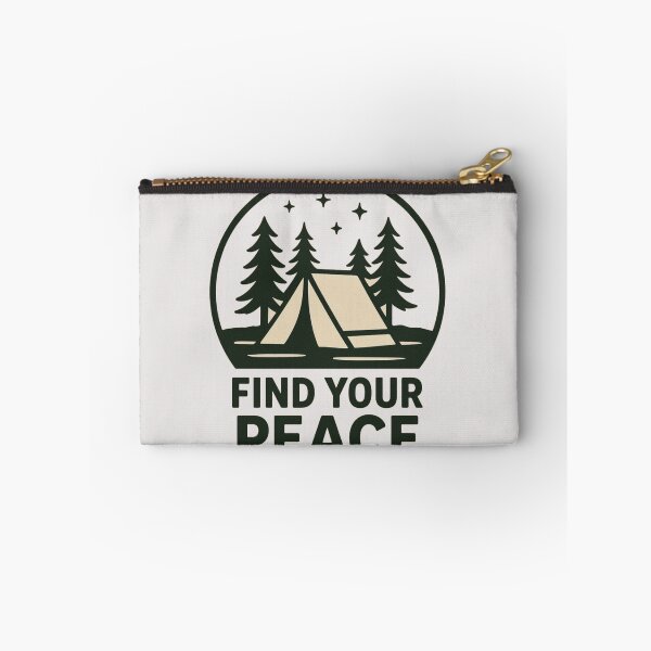 Item preview, Find Your Peace Camping T-Shirt | Nature Outdoor Minimal Tee designed and sold by KDesignCrafts.