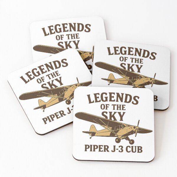 Item preview, Legends of the Sky – Piper J-3 Cub Vintage Aviation Art designed and sold by NewPressPrint.