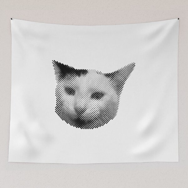 Item preview, halftone cat designed and sold by itswallcraft.