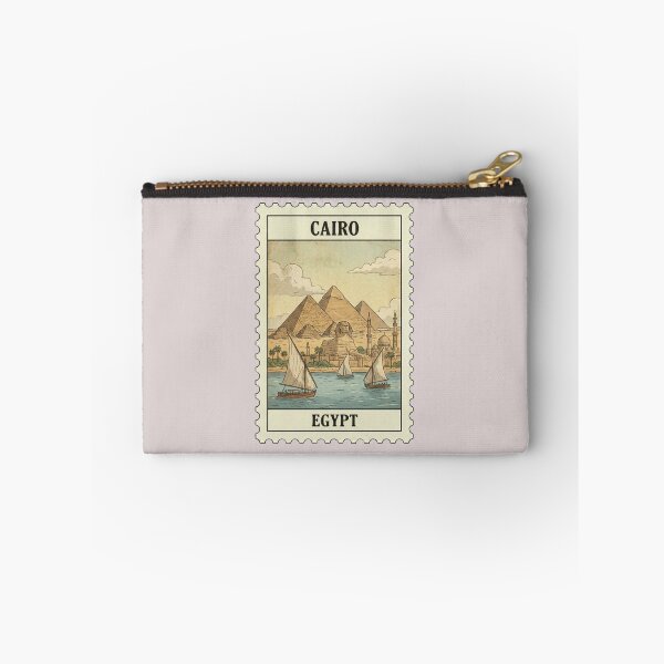 Item preview, Vintage Cairo Stamp – Pyramids of Giza & The Sphinx designed and sold by allaboutstamps.