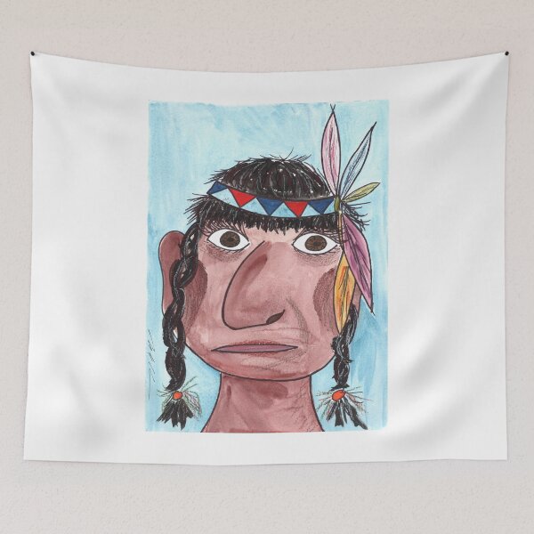 Item preview, funny Faces, Indian designed and sold by Anke‘s Bazaar.