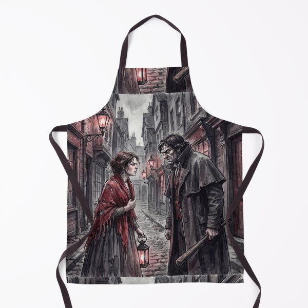 Item preview, Nancy argues with Sikes from Oliver Twist Characters from Dickens series illustration watercolor art designed and sold by Vintage Designs +.