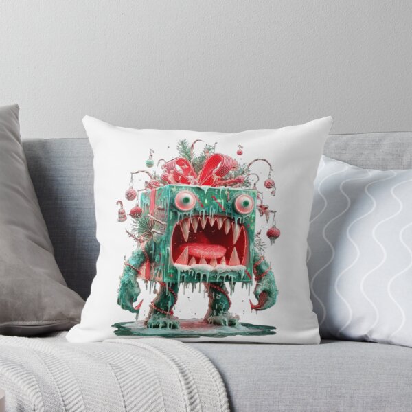 Item preview, Christmas Gift Box Monster Horror Art designed and sold by AlexLineArt.