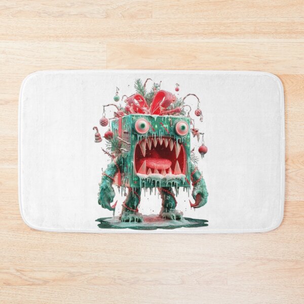 Item preview, Christmas Gift Box Monster Horror Art designed and sold by AlexLineArt.