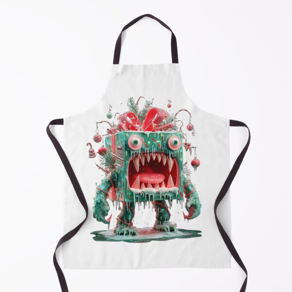 Item preview, Christmas Gift Box Monster Horror Art designed and sold by AlexLineArt.