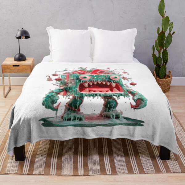 Item preview, Christmas Gift Box Monster Horror Art designed and sold by AlexLineArt.