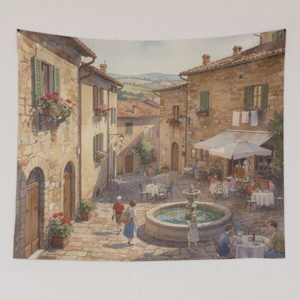 Item preview, Village square (Italy) designed and sold by jefboutique6150.