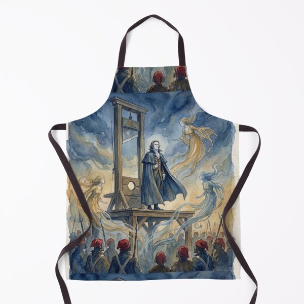 Item preview, Carton's Sacrifice scene from a Tale of Two Cities Characters from Dickens series illustration watercolor art designed and sold by Vintage Designs +.