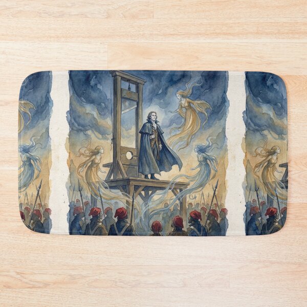Item preview, Carton's Sacrifice scene from a Tale of Two Cities Characters from Dickens series illustration watercolor art designed and sold by Vintage Designs +.