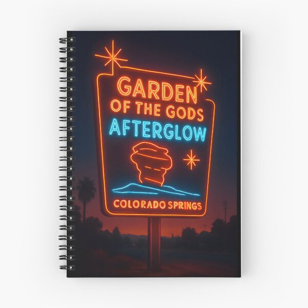 Item preview, Colorado Springs Neon Motel Poster - Garden of the Gods Afterglow designed and sold by Cosmopolis.