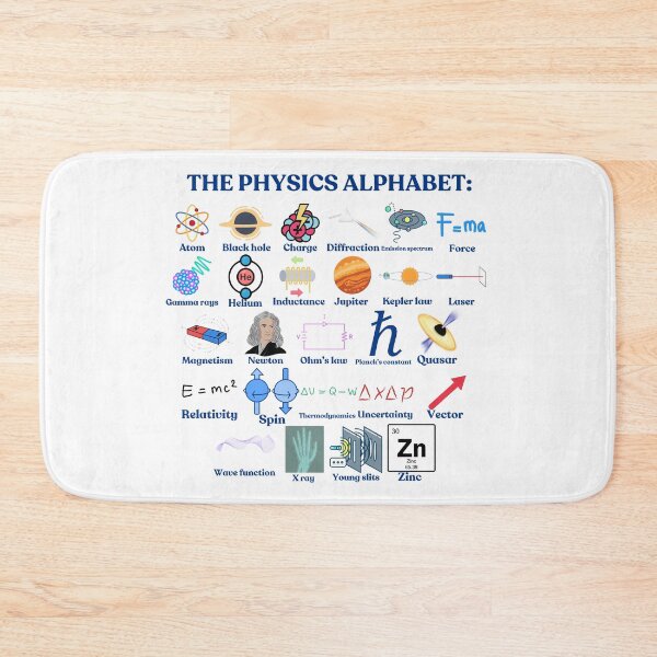 Item preview, The Physics Alphabet, cool science and Physics designed and sold by NoetherSym.