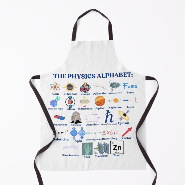 Item preview, The Physics Alphabet, cool science and Physics designed and sold by NoetherSym.