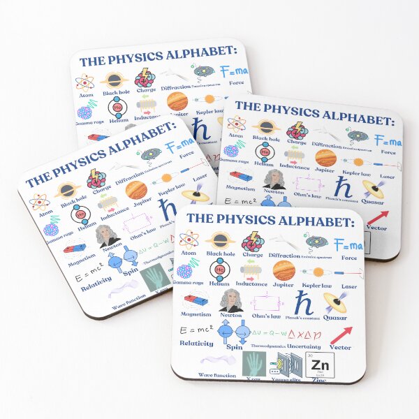 Item preview, The Physics Alphabet, cool science and Physics designed and sold by NoetherSym.