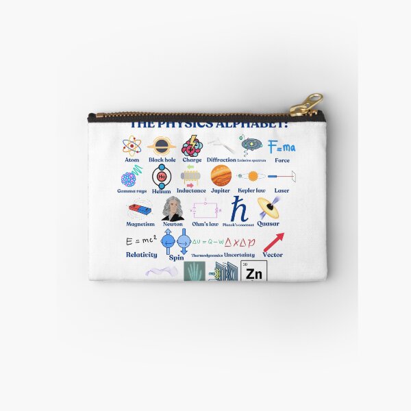 Item preview, The Physics Alphabet, cool science and Physics designed and sold by NoetherSym.