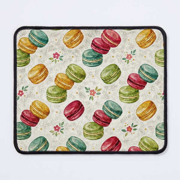 Item preview, Vintage French Macarons & Floral Pattern designed and sold by Hen-C-Art.