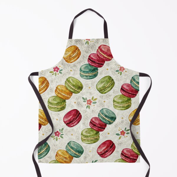 Item preview, Vintage French Macarons & Floral Pattern designed and sold by Hen-C-Art.