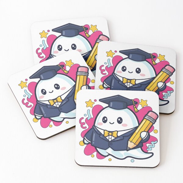 Item preview, Cute Teacher Ghost with Pencil & Graduation Cap designed and sold by MN Designer.