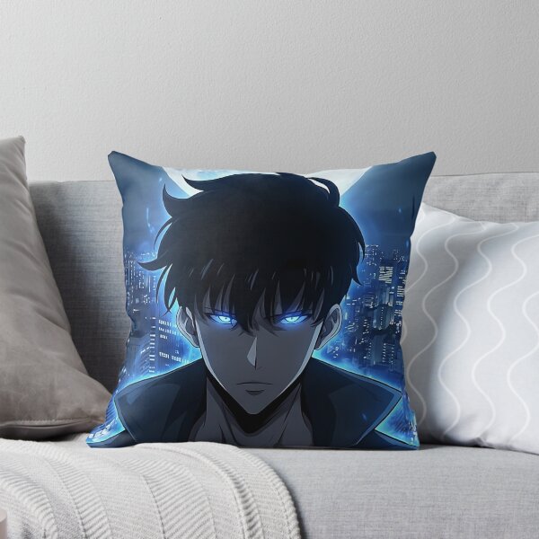 Item preview, hunter sung – Blue Aura Anime Illustration designed and sold by Hamiceis.