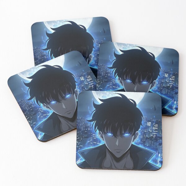 Item preview, hunter sung – Blue Aura Anime Illustration designed and sold by Hamiceis.