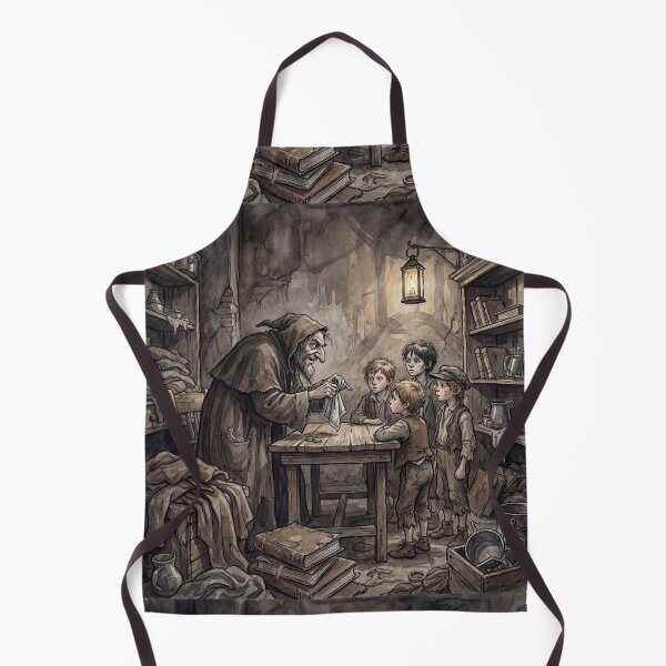 Item preview, Fagin's Den of Pickpockets from Oliver Twist Characters from Dickens series illustration watercolor art designed and sold by Vintage Designs +.