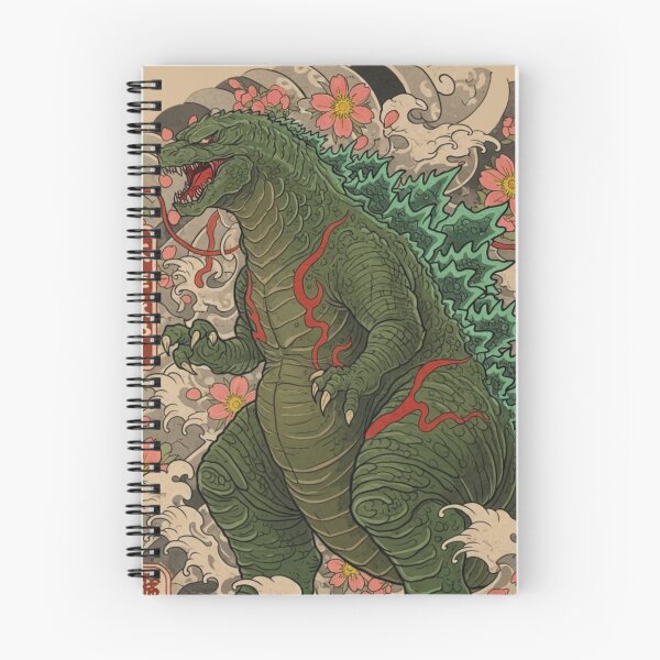 Item preview, Japanese godzilla tattoo design tshirt designed and sold by anandsiva2703.