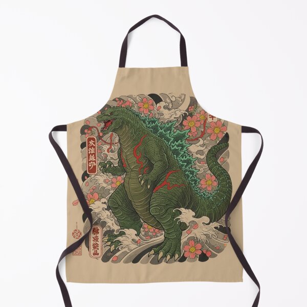 Item preview, Japanese godzilla tattoo design tshirt designed and sold by anandsiva2703.