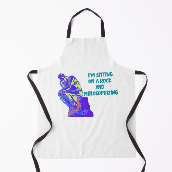 Item preview, funny philosophy "I'm sitting on a rock and philosophizing" designed and sold by Chris-graphics-art.