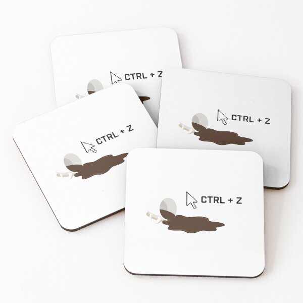 Item preview, Ctrl Z Coffee Spill Undo designed and sold by HUCHUCA.