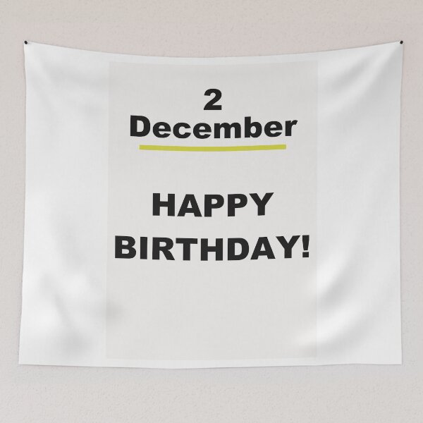 Item preview, Minimalist Happy Birthday Design — December 2 designed and sold by ariksworld.